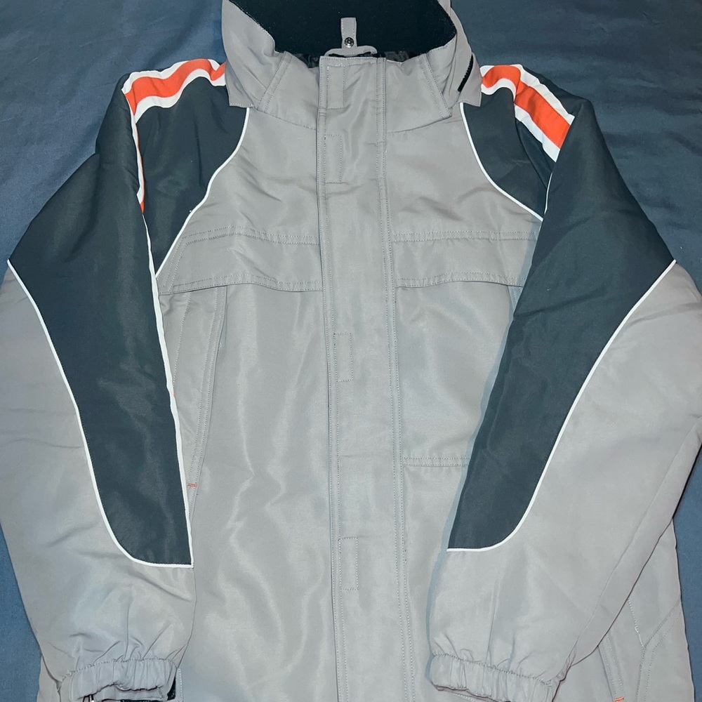 Boys Jacket With Multiple Pockets Zipper and Velcro